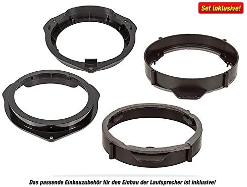 Mediadox Front/Heck 16,5cm/165mm Auto Lautsprecher/Boxen/Speaker Komplett-Set von Hifonics kompatibe