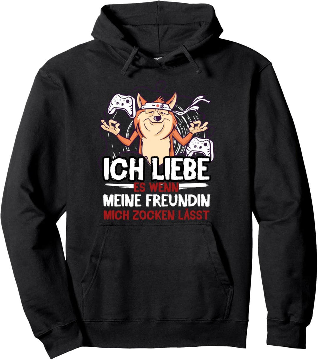 Ich Liebe Es Wenn Meine Freundin Mich Zocken Lässt Geschenk Pullover Hoodie
