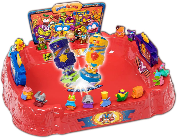 SuperThings - Spielset Battle Arena, enthält 1 Arena, 2 Battle Spinners Exclusives &amp; 2 SuperThings E