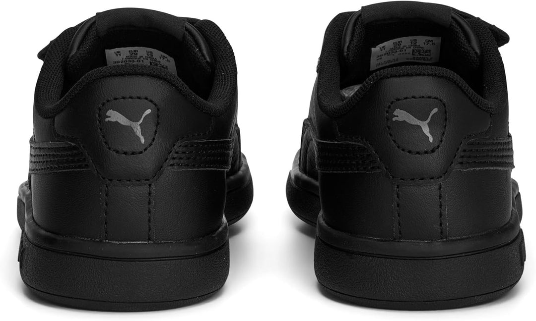 PUMA Unisex Smash 3.0 L V PsSneaker 34 EU Puma Black Shadow Gray, 34 EU Puma Black Shadow Gray