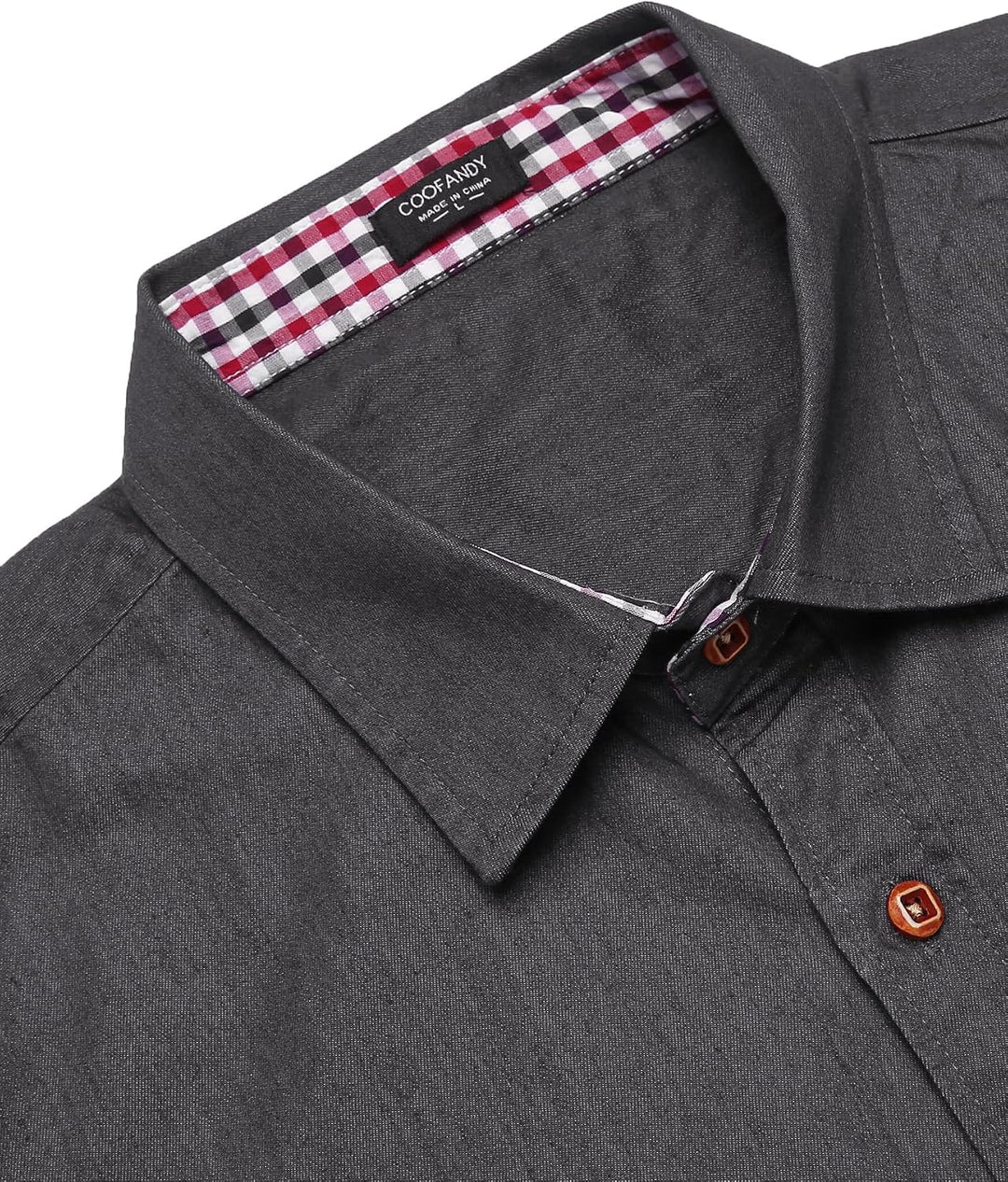COOFANDY Herren Hemd Kurzarm Jeanshemd Slim Fit Baumwolle Vintage Freizeithemd Sommer Hemden Für Her