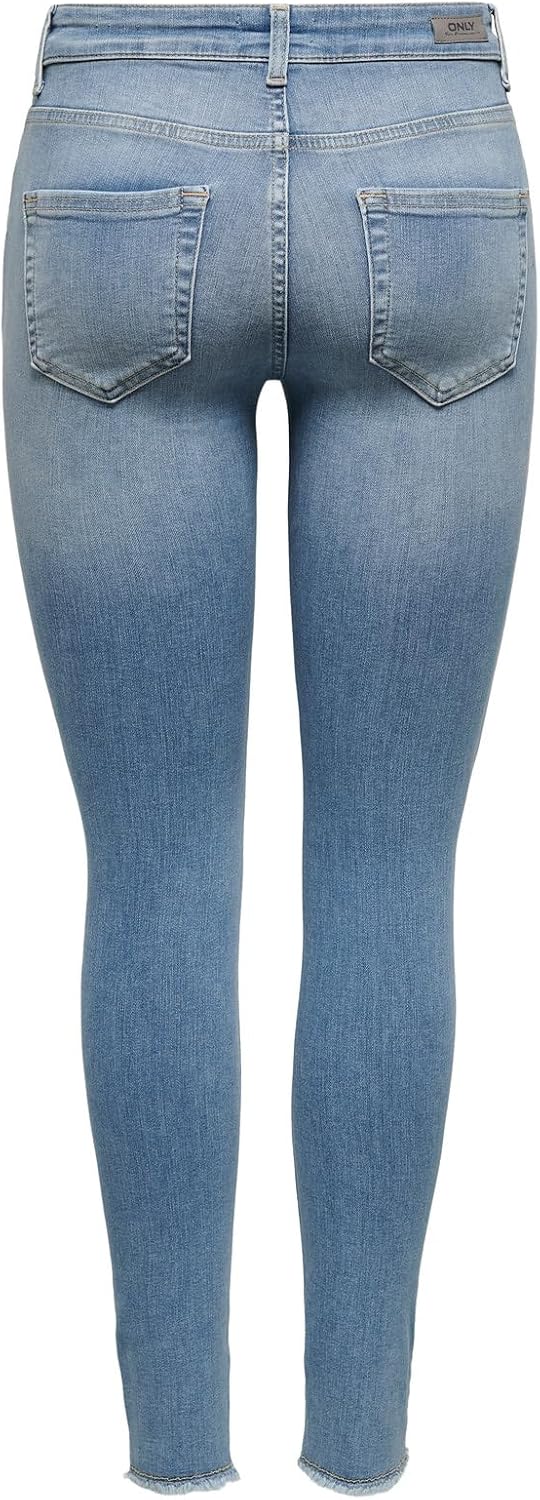 ONLY Damen Skinny Jeans XS Blau (Light Blue Denim), XS Blau (Light Blue Denim)