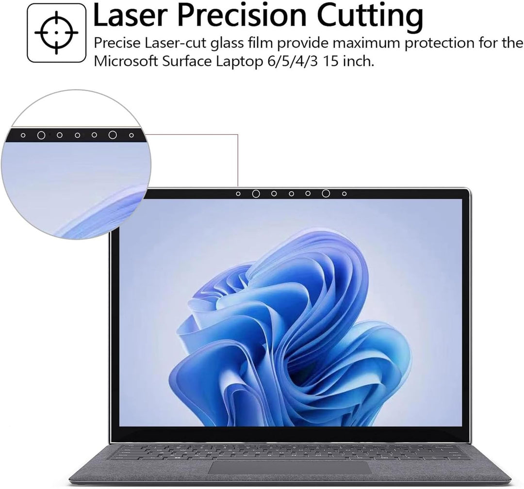 MEGOO Displayschutzfolie für Microsoft Surface Laptop 5/ Surface Laptop 4 (15 Zoll),Einfache Install