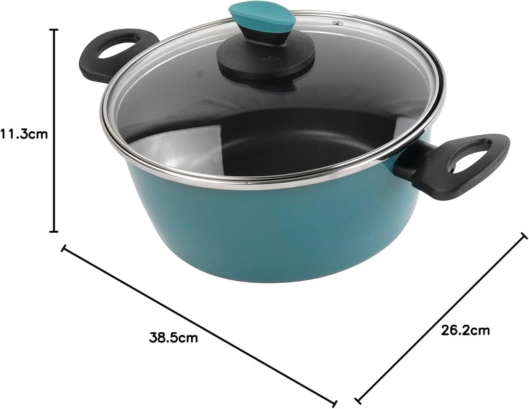 CACEROLA "LOTUS" Ø24CM CON TAPA DE VIDRIO