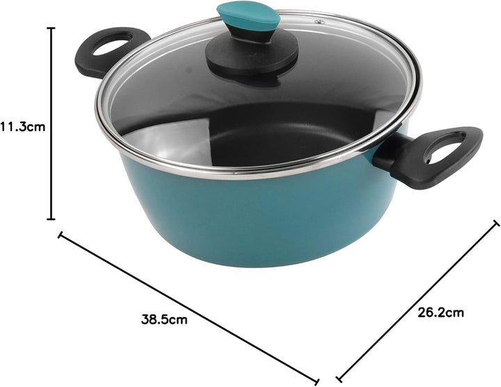 CACEROLA "LOTUS" Ø24CM CON TAPA DE VIDRIO