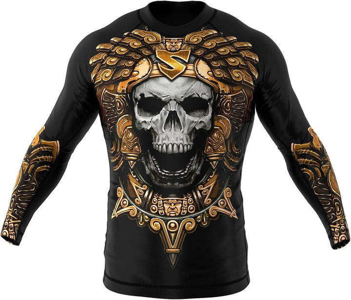 SMMASH Koi Rashguard Herren Kampfsport Langarm, Sport Longsleeve Atmungsaktiv und Leicht, Sportobert