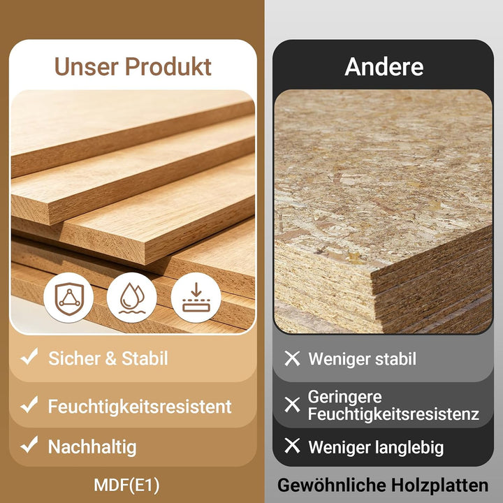 SoBuy Küchenwagen mit feststellbaren Rollen & 3 Seitenablagen 99x40x84,3 cm | Kücheninsel mit grosse