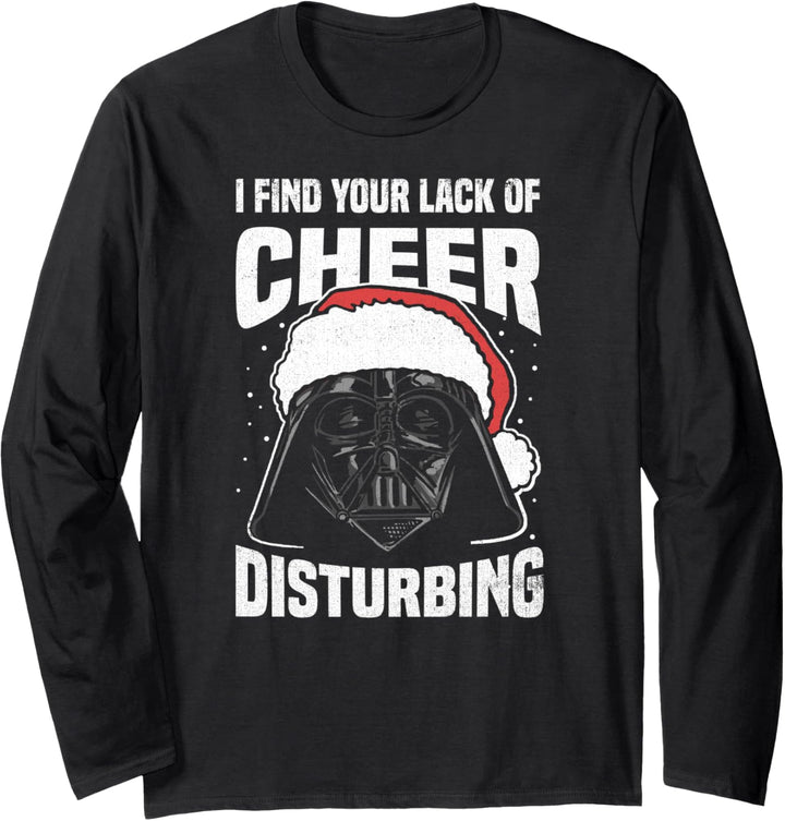 Star Wars Christmas Darth Vader Disturbing Lack Of Cheer Langarmshirt