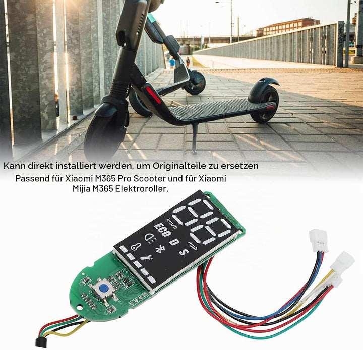 BuyWeek Elektroroller Dashboard mit Abdeckung für Xiaomi MIJIA M365/M365 Pro, E-Roller Armaturenbret