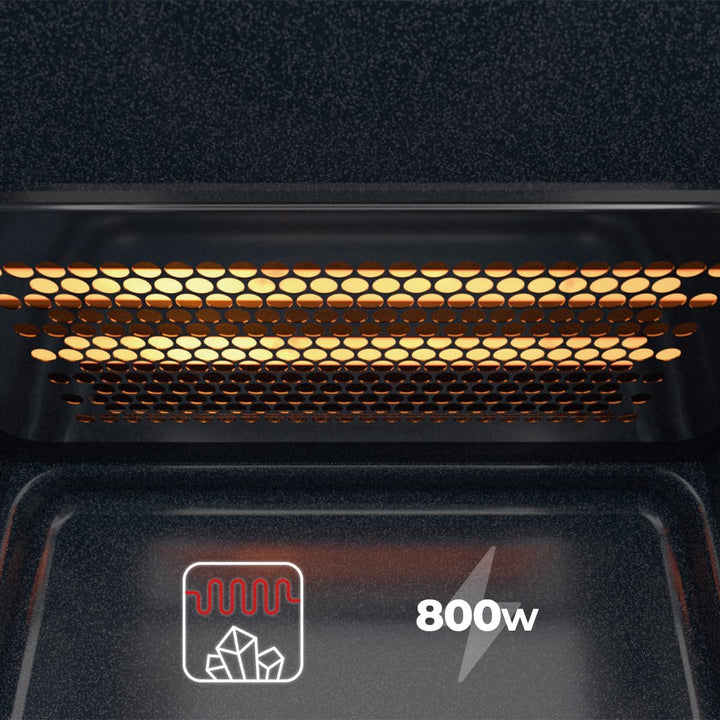 Cecotec Mikrowelle Proclean 3160 Mirror Wave mit Grill. 20 L, 700 W, 800 W Grill, MirrorDoor Spiegel