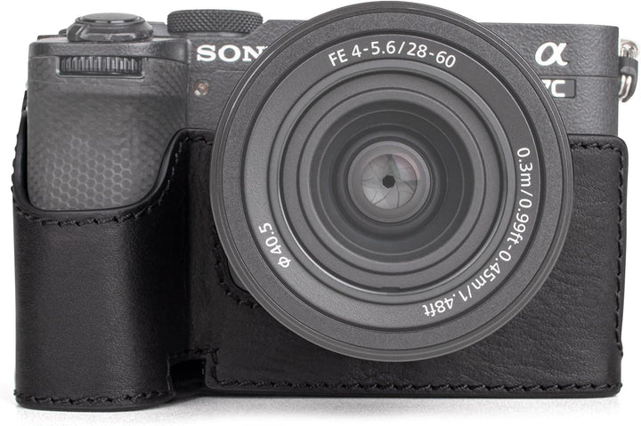 MUZIRI KINOKOO Alpha 7C II Hülle, Retro Stil Echtleder Tasche für Sony A7C II/Alpha 7C Mark II Kamer