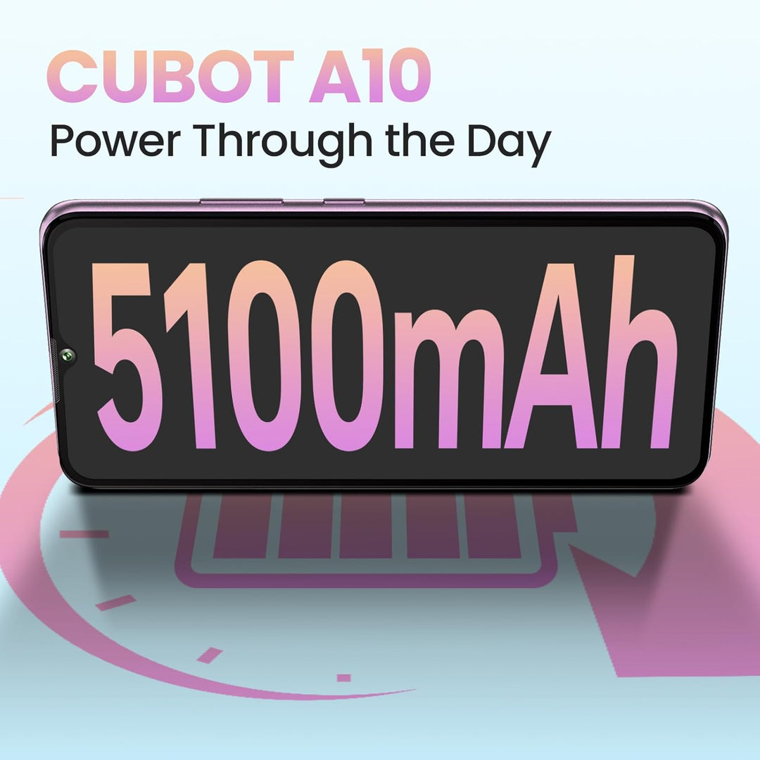 CUBOT A10 Smartphone Ohne Vertrag - 12(4+8) GB+128GB/1TB, Android 14 Handy Günstig, 6.56 Zoll HD+/90