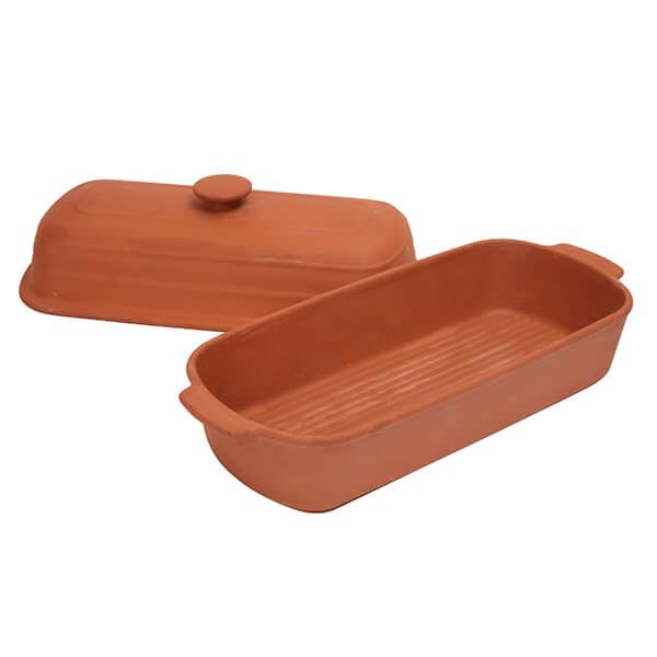 Dexam Terracotta Brotbackform mit Deckel