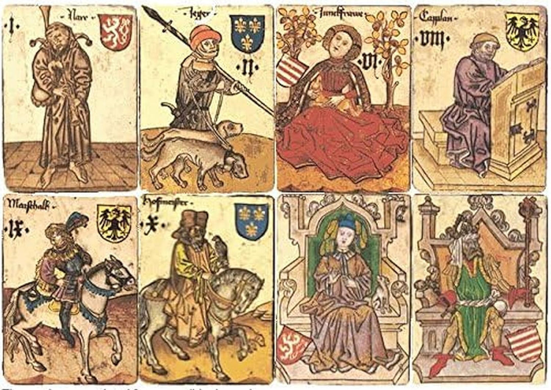 Piatnik 2856 - Ambraser Hofämterspiel, Braun, Schwarz, Gold