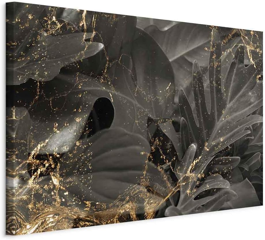 murando - Bilder Blätter 90x60 cm Leinwandbild 1 tlg Kunstdruck modern Wanbilder XXL Wanddekoration