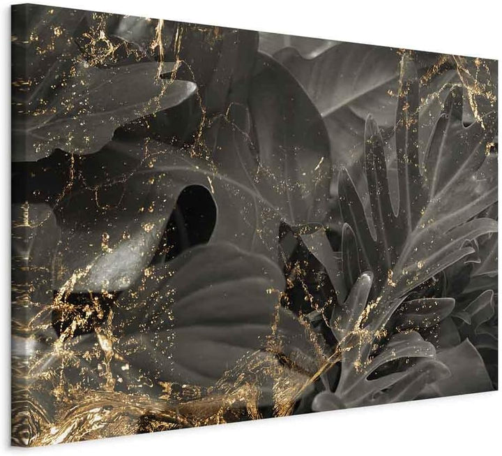 murando - Bilder Blätter 90x60 cm Leinwandbild 1 tlg Kunstdruck modern Wanbilder XXL Wanddekoration
