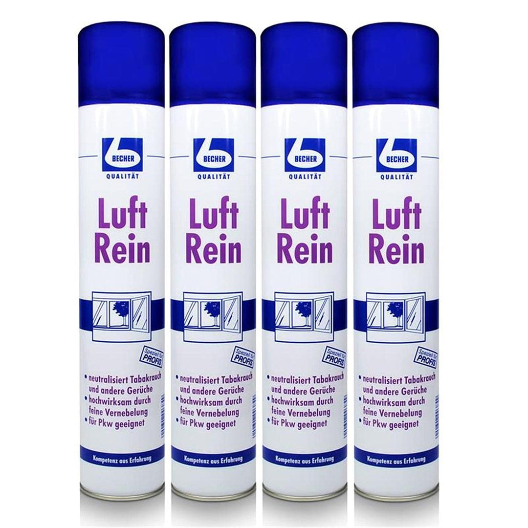 4x Dr. Becher Luft Rein Neutralisationsspray 500ml