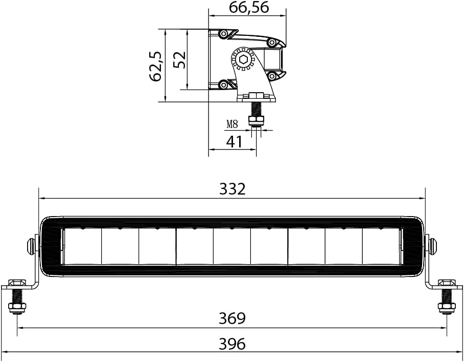 AdLuminis Blackline LED Fernscheinwerfer ECE Zulassung R112 36 Watt 2900 Lumen, Zusatzscheinwerfer,