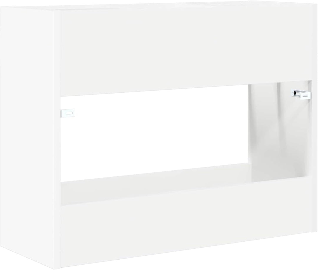 vidaXL Sonnenschirmhalter Weiss 65 x 24 x 50 cm Holzwerkstoff, Flur-Aufbewahrung, rechteckiger Regen