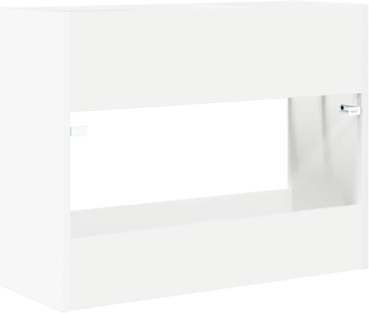 vidaXL Sonnenschirmhalter Weiss 65 x 24 x 50 cm Holzwerkstoff, Flur-Aufbewahrung, rechteckiger Regen