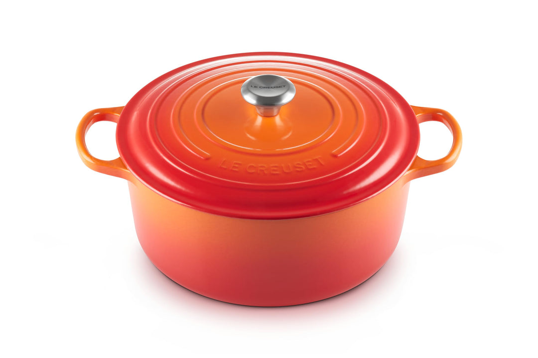Le Creuset Signature Gusseisen-Bräter mit Deckel, Ø 30 cm, Rund, Für alle Herdarten und Induktion ge