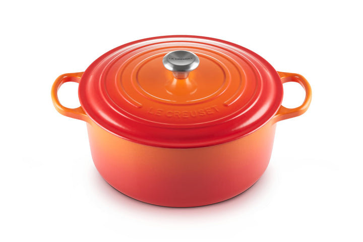 Le Creuset Signature Gusseisen-Bräter mit Deckel, Ø 30 cm, Rund, Für alle Herdarten und Induktion ge