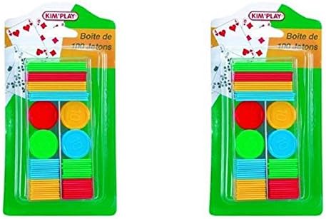 Gleichgewicht und Abenteuer 1 Set mit 32 Karten + 200 Chips: Poker, Belote, Erdspiess, Schäkel, Ecke