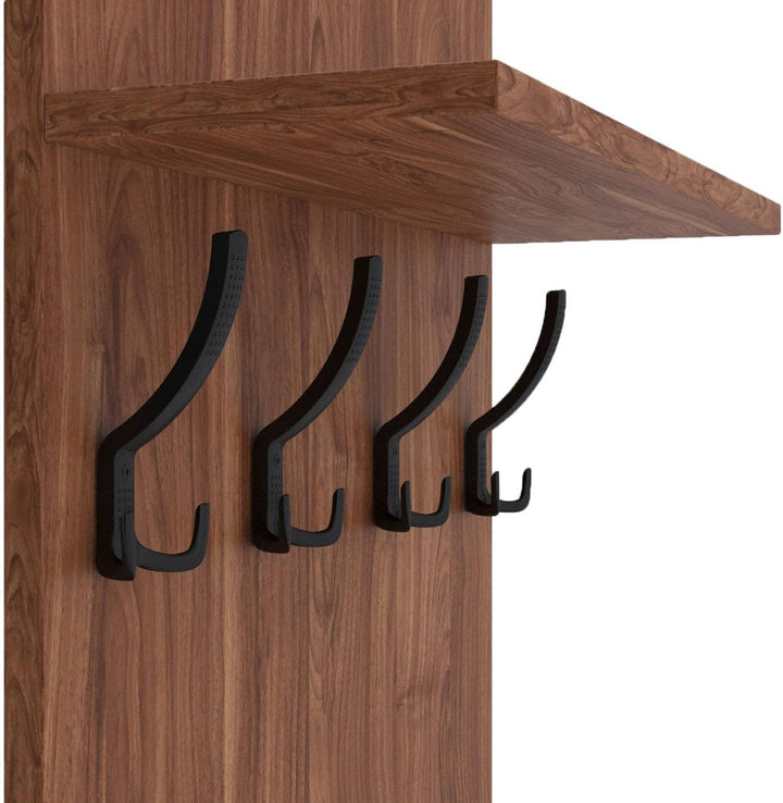 AKKE 120x60 | MAXI Garderobenpaneel Wandgarderobe Garderobe Wandpaneel Kleiderstange SCHWARZ | BURGU