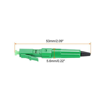 QUARKZMAN LC/APC Glasfaser-Schnellverbinder, Single-Mode Glasfaserkabel-Schnellverbinder LC-Adapter