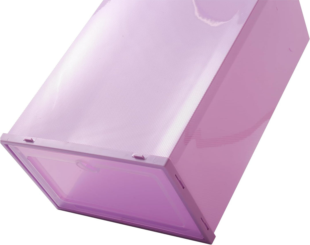 Schuhboxen - 24 Stück Schuhbox, Schuhboxen Stapelbar und Faltbar - Flip-Top-Design, Schuh Organizer