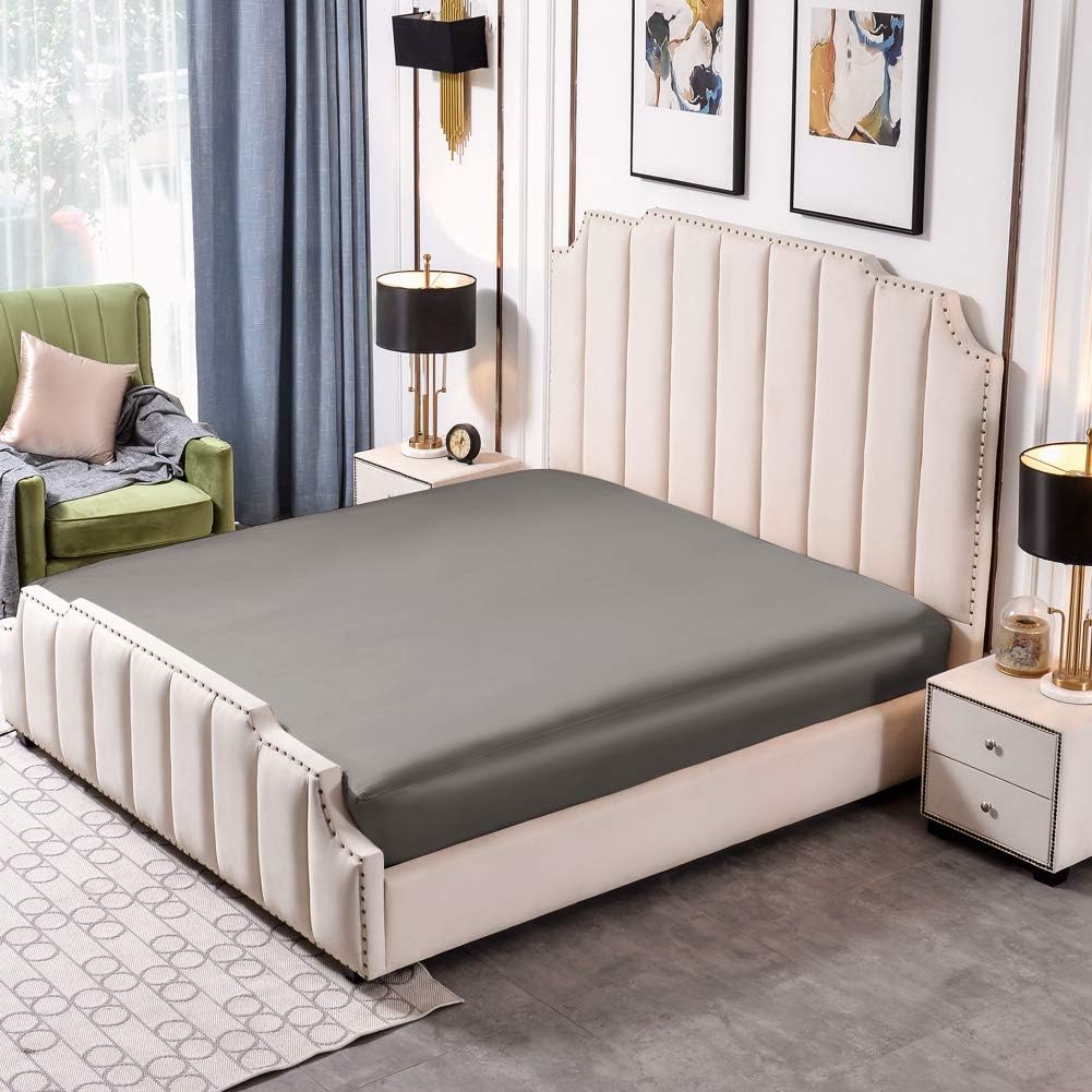 THXSILK 25 Momme Seide Spannbettlaken bis 30cm Matratzenhöhe, 100% Maulbeerseide Bettwäsche Spannbet