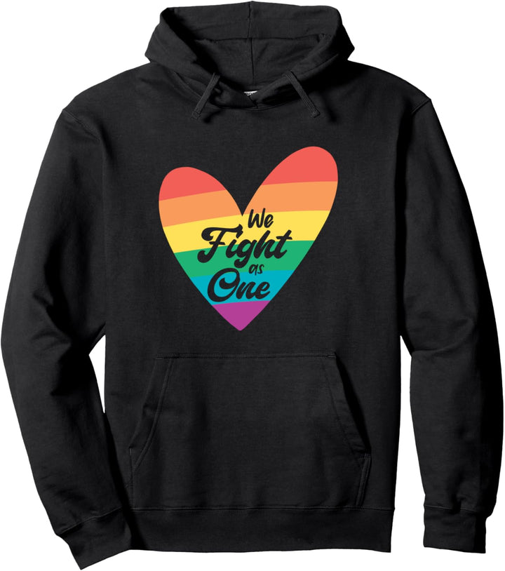 Wir kämpfen als ein Regenbogen Homosexuell Lesbisch Pullover Hoodie