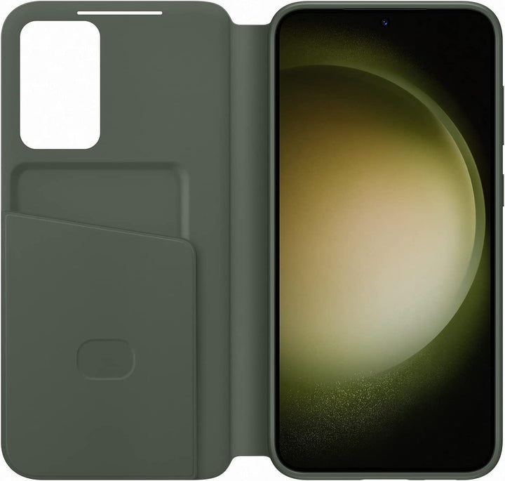 Samsung Smart View Wallet Smartphone Case EF-ZS916 für Galaxy S23+, Handy-Hülle, Kartenfach, Sichtfe