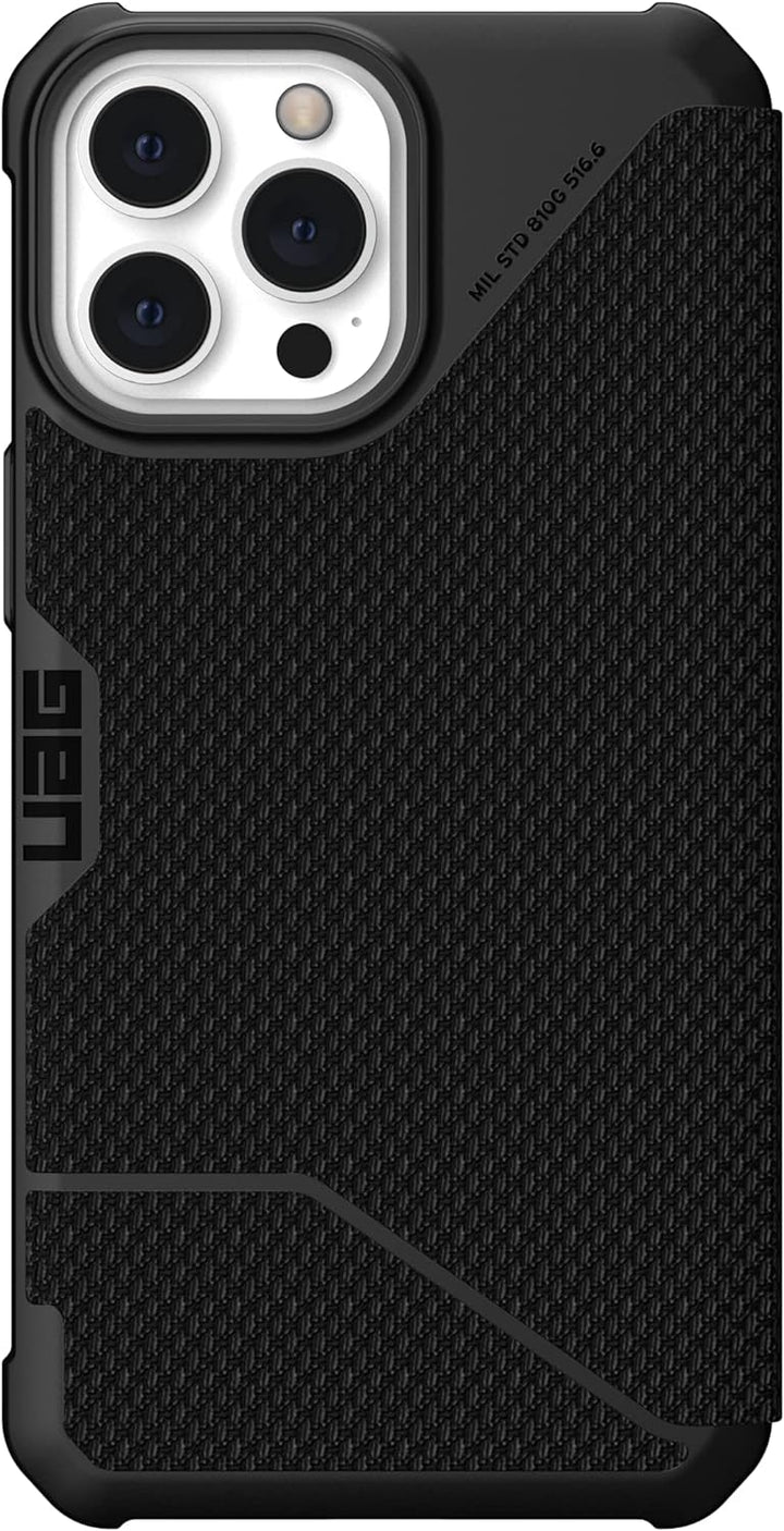 Urban Armor Gear Metropolis Folio Hülle kompatibel mit Apple iPhone 13 Pro Max Wireless Charging (Qi