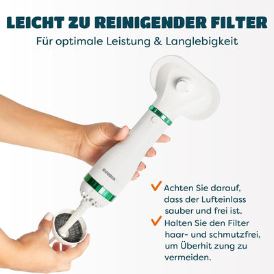 2-in-1 Blower Hundefön mit Selbstreinigender Bürste | Fön/Haartrockner und Bürste für Hund, Katze &