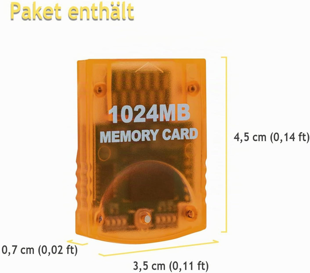 Mcbazel 1024MB Gaming-Speicherkarte für Wii/Gamecube GC-Konsole, 1024MB