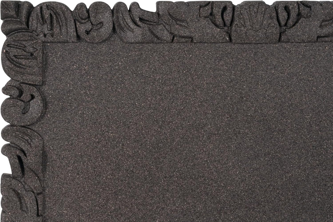 Bi-Office Korktafel Rococork, rahmenlos, hochwertige Korkoberfläche, schwarz, 40 x 45 cm, Schwarz