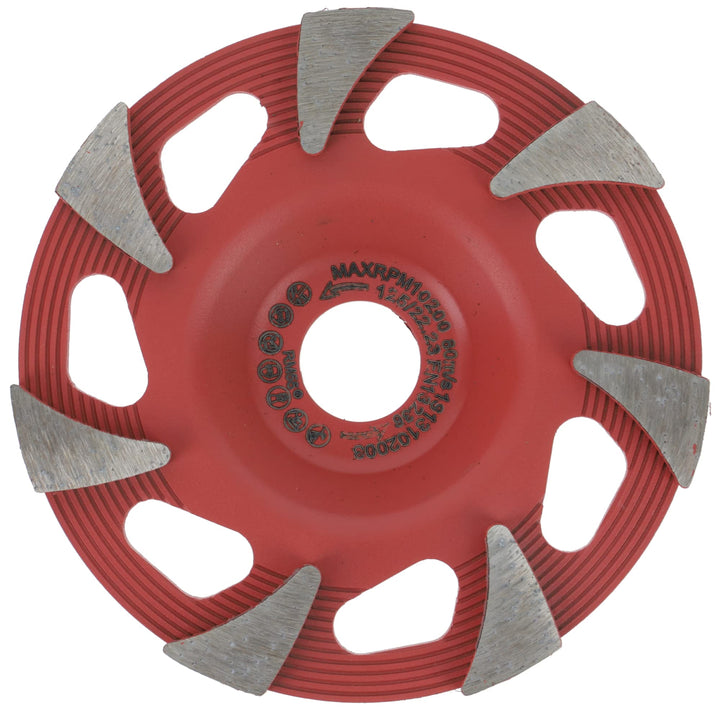 PRODIAMANT Diamant Schleiftopf 125mm Superlight Beton, leichtbau Schleifteller Bohrung 22,23, 125mm
