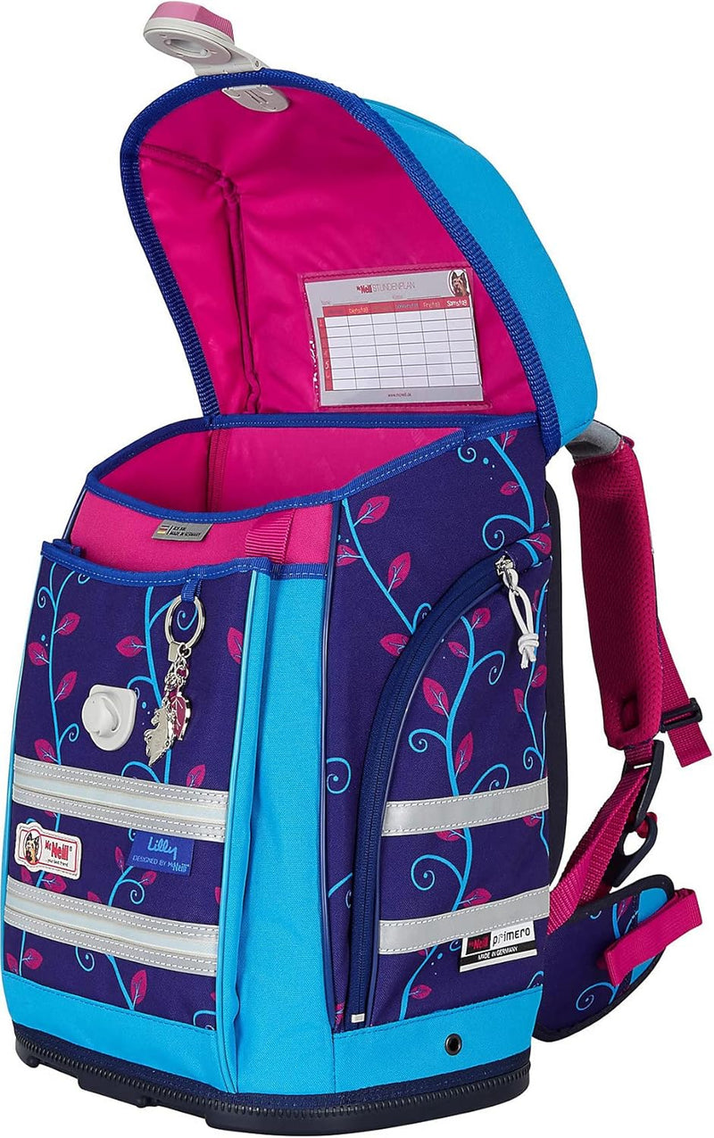 McNeill ERGO Primero McLight Schulranzen-Set 4tlg. Lila ca. 30 x 38 x 22 cm, Lila ca. 30 x 38 x 22 c