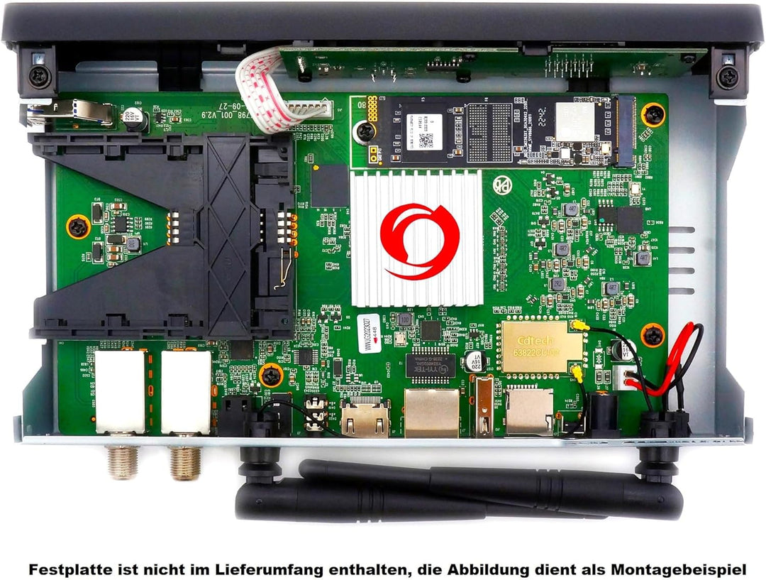 OCTAGON SF8008 UHD 4K Supreme Twin Sat Receiver, 2X DVB-S2X Tuner, E2 Linux & Define OS, mit PVR Auf