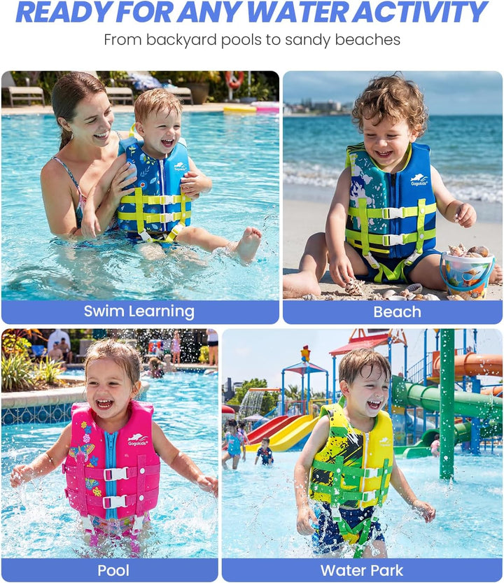 Gogokids Kinder Schwimmweste Float Jacket – Kleinkind Badeanzug Assist Bademode Schwimmtraining Auft