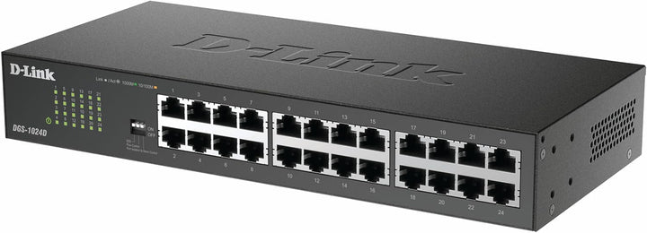 D-Link DGS-1024D Gigabit Ethernet Switch (24 Ports, 10/100/1000 Mbit/s, einfache Plug & Play-Install