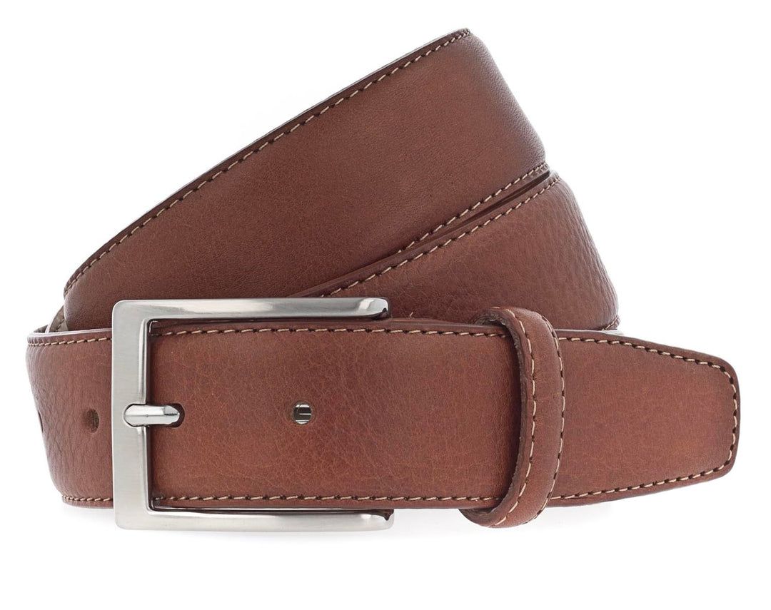 VANZETTI Herren Ledergürtel Made in Germany hellbraun 95