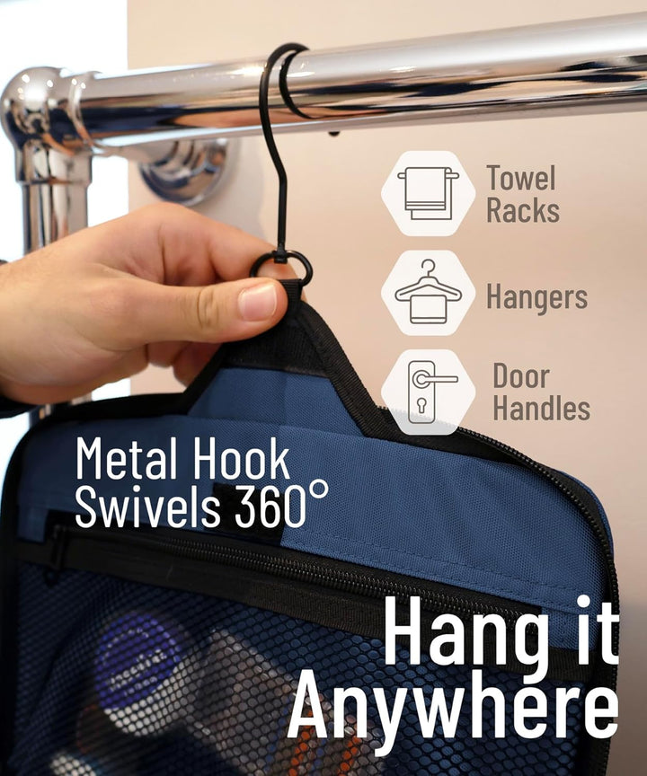 D&D - Kulturbeutel zum Aufhängen – Designer-Reise-Organizer für Make-up und Toilettenartikel für Dam