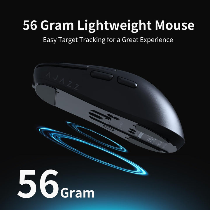 AJAZZ AJ159 PRO Wireless Gaming Mouse, Equipped with PAW3395 Sensor and Magnetic Base, 26K DPI, 2.4G