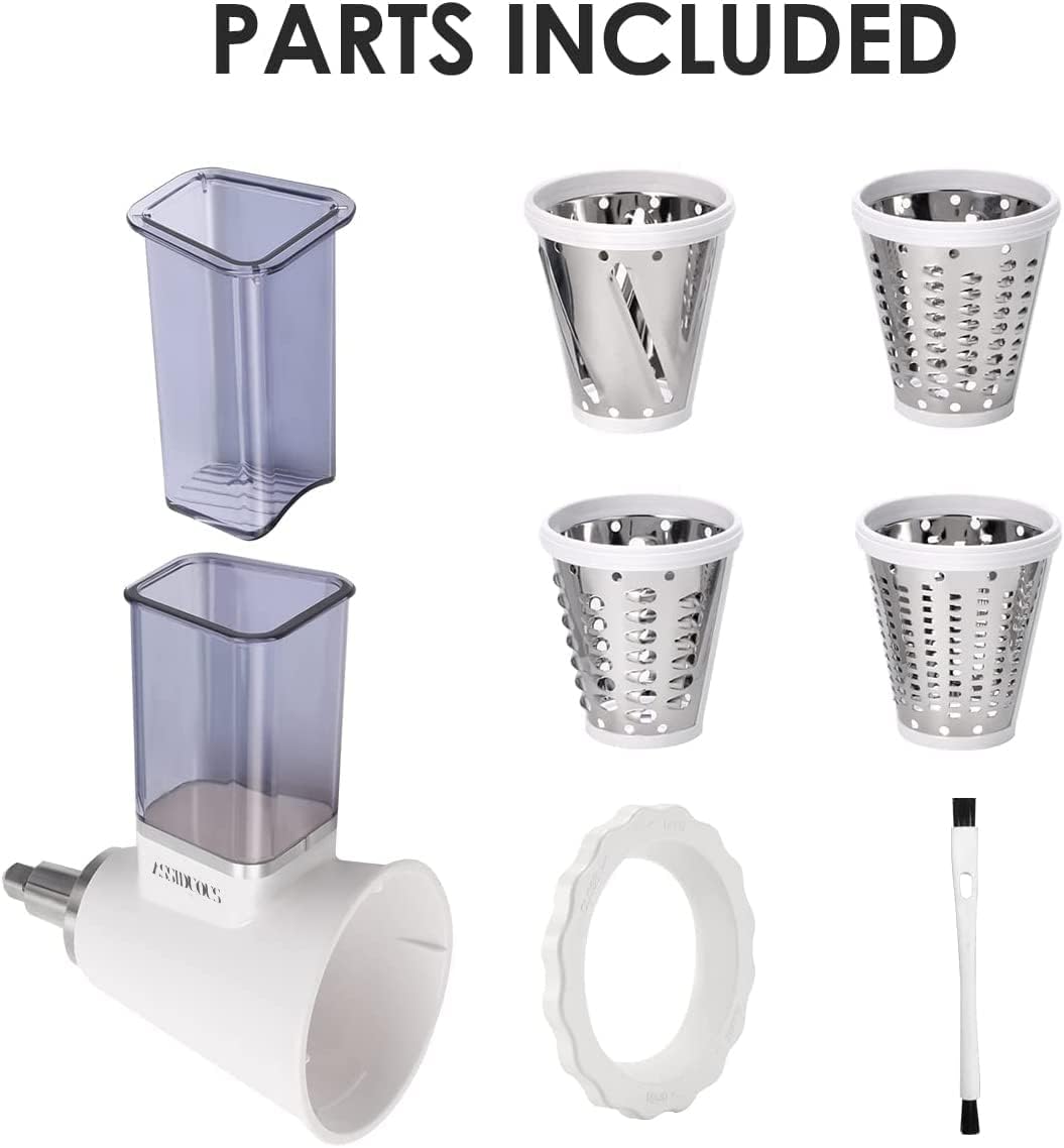 Gemüseschneider für Kitchenaid Zubehör, Slicer Shredder Aufsätze für Kitchenaid Mixer, Zerkleinerer-