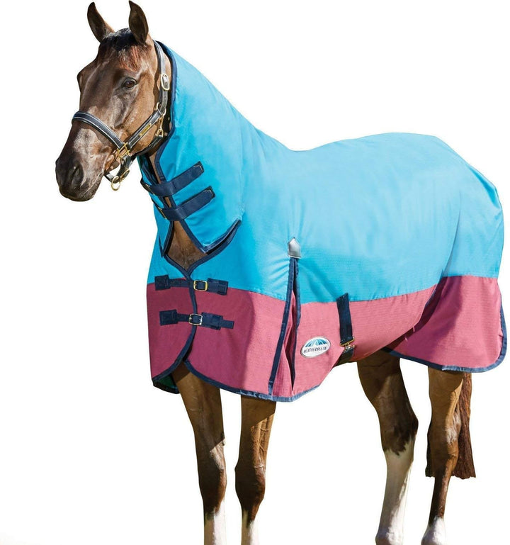 Weatherbeeta ComFiTec Classic Medium Combo Turnout Rug 6'5 Rot/Silber/Navy, 6'5 Rot/Silber/Navy