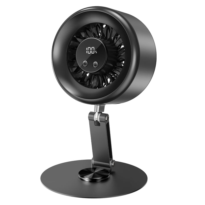 LivElect USB Ventilator, Akku Leiser Tischventilator, LED-Display, 5-Stufen | Sehr leise Turbo-Venti