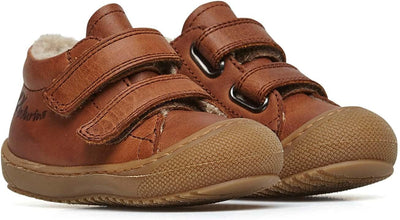 NATURINO Lauflernschuhe mit Wollfutter, Cognac