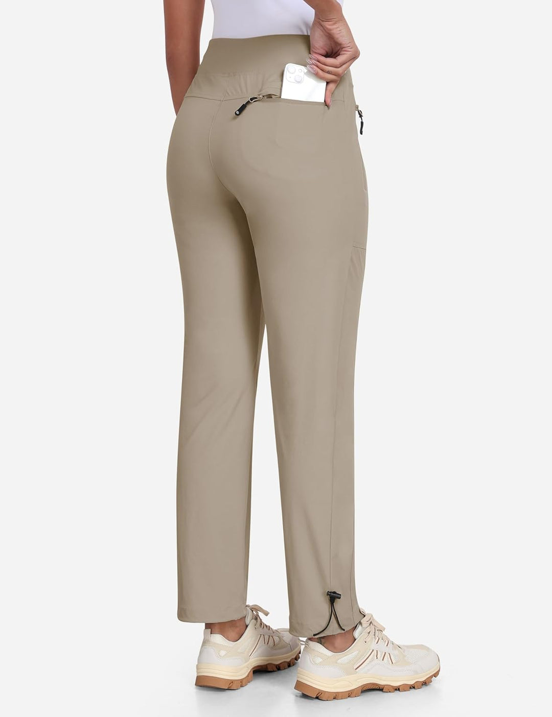 MoFiz Wanderhose Damen Leichte Cargohose Atmungsaktiv Trekkinghose Workout Wasserdicht Winddicht Cas